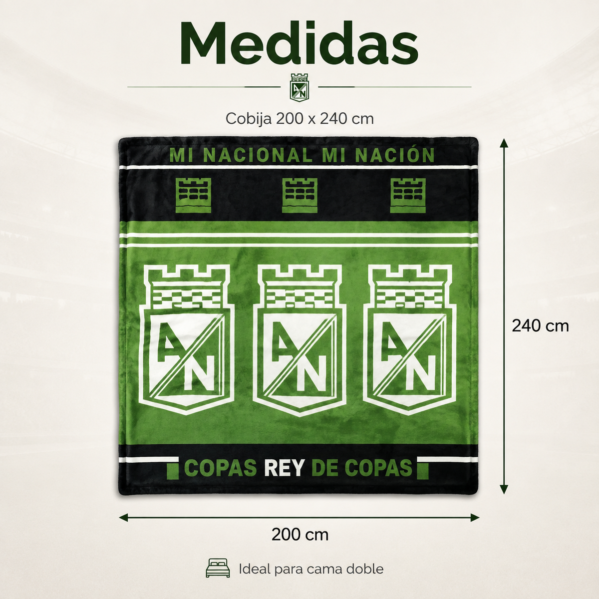 Cobija Futbolera: Abrígate con la grandeza de tu equipo