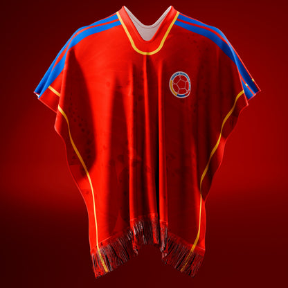 El poncho que une tradición, comodidad y pasión por Colombia.