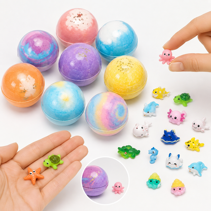 Bath Bombs Kit X 3 ¡Color, aroma y sorpresa en cada baño: diversión que se aparece en segundos!