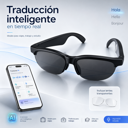 Gafas Inteligentes con Traductor IA en Tiempo Real