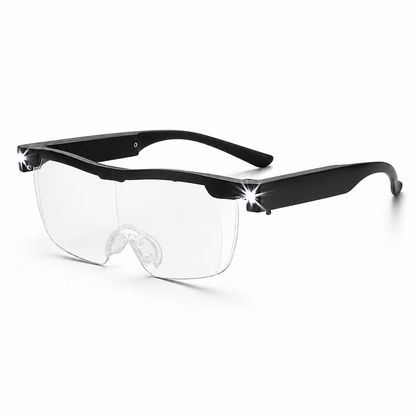 Gafas con luz led y aumento: Mejora tu visión hasta 160%
